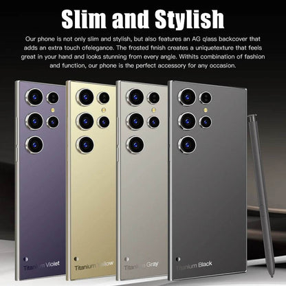 2025New S24 Ultra 7.3HD Cellphones CASES Global Version 4G 5G Original Smartphone Dual SIM Android 14 Cell Phone 8000mAh Mobile Phones - MarvelouStoree