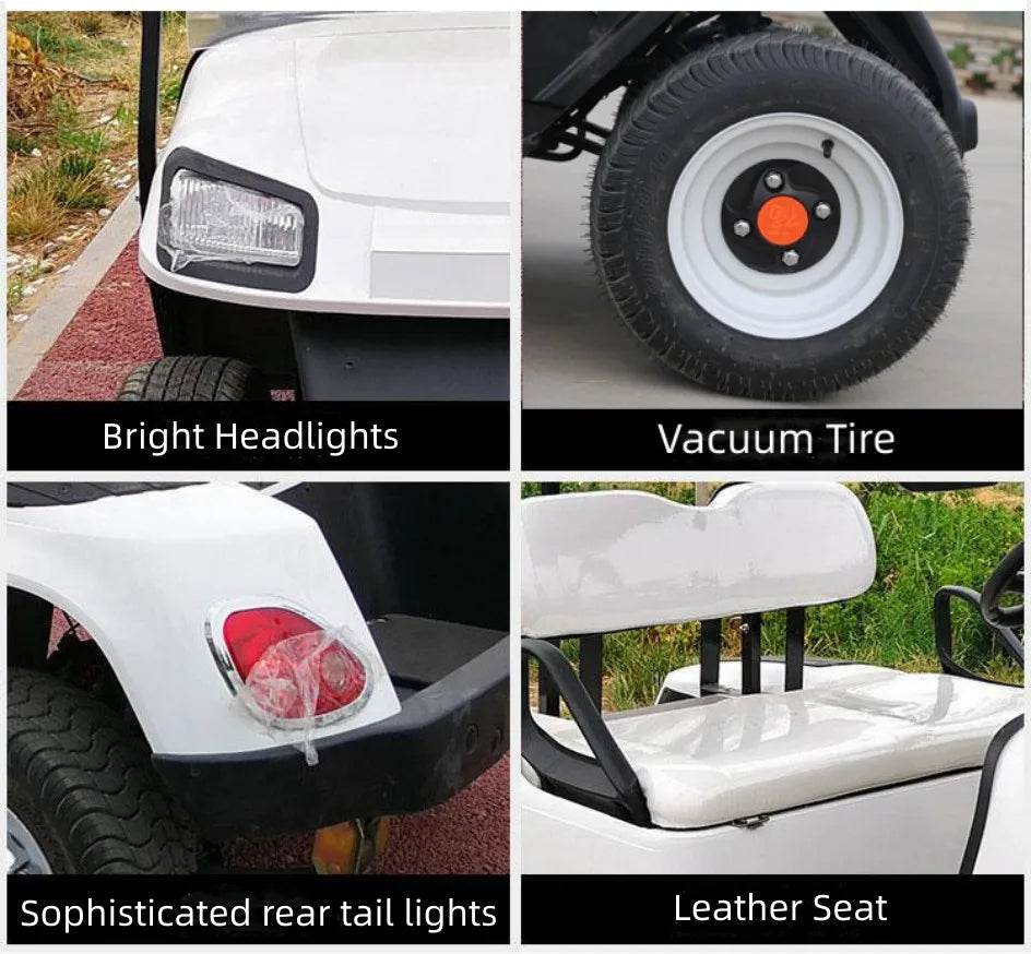 Newly Designed Fuel Golf Cart With Cargo Tank, 4-Seater, Four-Wheel Front And Rear Independent Suspension, 350cc Gasoline Engine - MarvelouStoree