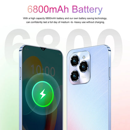 New Hot40 Pro Smartphone 6.8inch Full Screen 4G/5G Cell Phone 16TB+1TB 6800mAh Mobile Phones 108MP Global Version Celulares