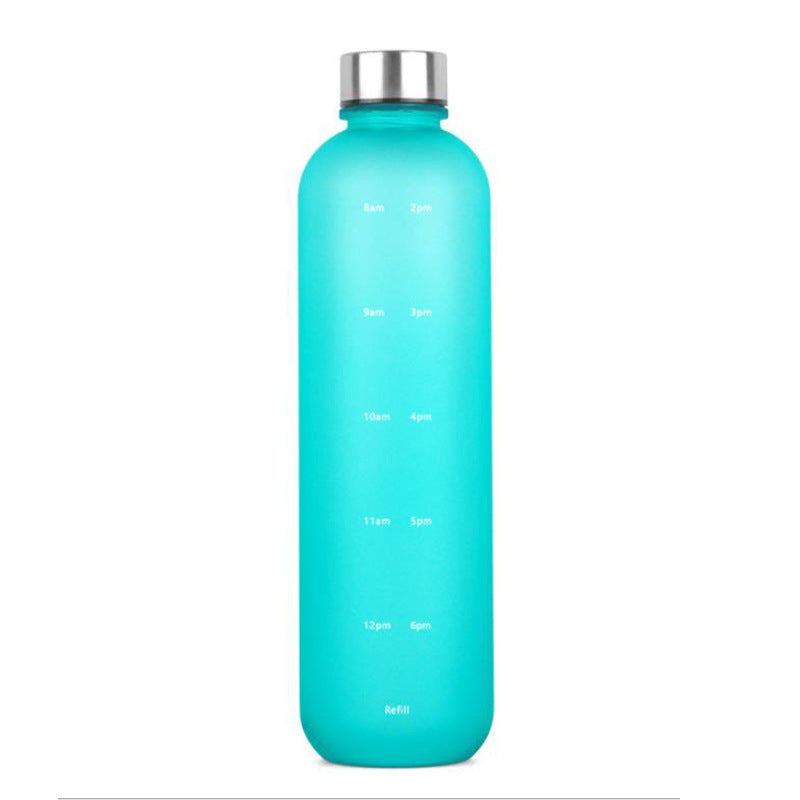 Tritan Plastic Water Bottle Frosted Gradient Sports Water Bottle Handle Space Cup Water Bottle Travel Mug 1L