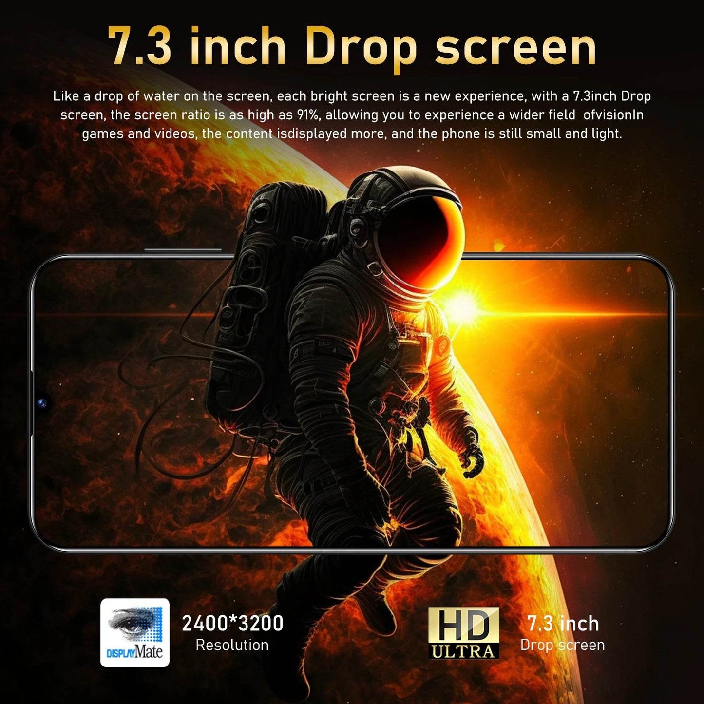 NEW 2025 Global Version Original Mobile Phones X5 Pro 7.3 inch Full Screen Cellphones16G+1T android smartphone Dual SIM Card - MarvelouStoree