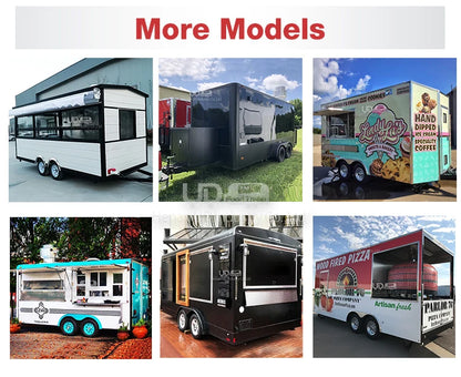 Food Trailer Festival Mobile Kitchen New Design Food Truck Halal Chicken Taco Cart Fast Food Concession Truck Fully Equipped