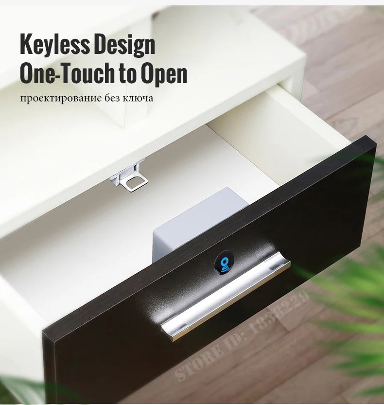 KAK Electronic Lock Locker RFID Cabinet Lock Invisible Sensor Lock Hidden Drawer Locks Keyless Child Safety Lock Door Hardware