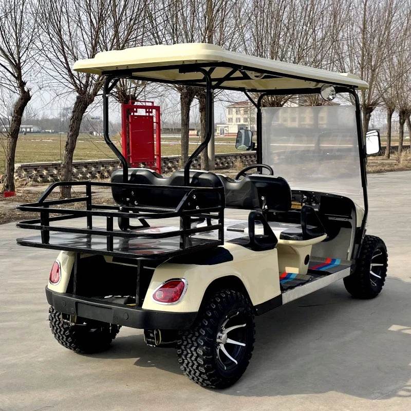 Newly Designed Fuel Golf Cart With Cargo Tank, 4-Seater, Four-Wheel Front And Rear Independent Suspension, 350cc Gasoline Engine - MarvelouStoree