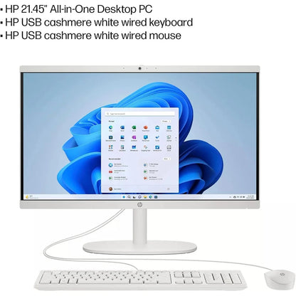 HP 21.5-inch All-in-One Desktop Computer, Anti-Glare 1080P FHD Display, Intel Celeron J4025 Processor, Up to 32GB RAM, 2TB SSD