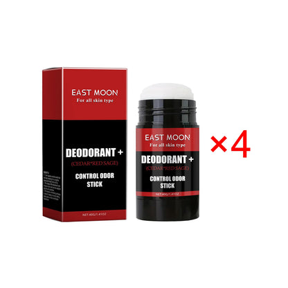 East Moon Natural Deodorant+ Stick Sweat & Odor Control Sensitive & Normal Skin Men Protection Antiperspirant Control Odor Stick