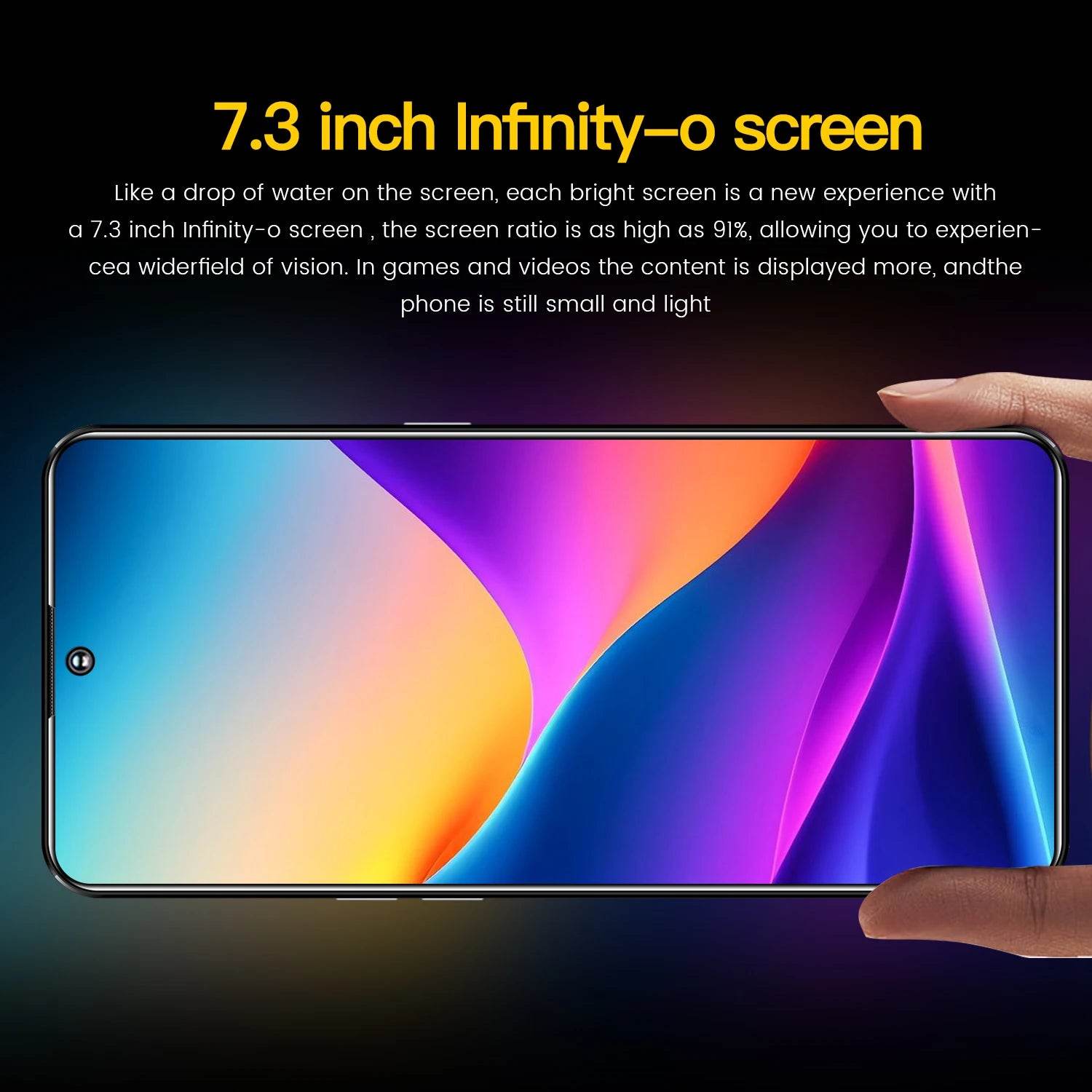 New Spark 10 Pro Smartphone 7.3inch Full Screen 4G/5G Cell Phone 16TB+1TB 7800mAh Mobile Phones 108MP Global Version Celulares - MarvelouStoree