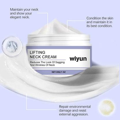 Neck Lines Protein Cream Eliminate Double Chin Moisturizing Reducing Fine Lines Lifting Brightening Rejuvenation Face Skin Care