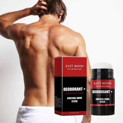 East Moon Natural Deodorant+ Stick Sweat & Odor Control Sensitive & Normal Skin Men Protection Antiperspirant Control Odor Stick