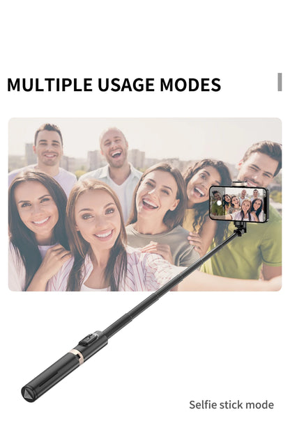 2025 NEW Bluetooth Selfie Stick  Foldable Wireless Tripod with Bluetooth Shutter Monopod Live Photograph for iphone