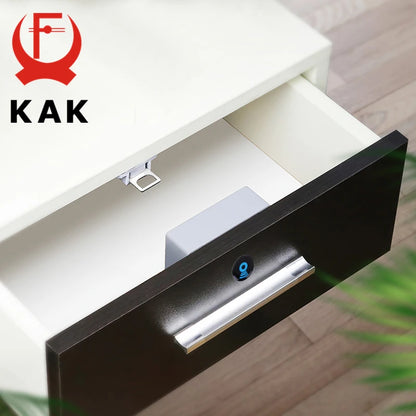 KAK Electronic Lock Locker RFID Cabinet Lock Invisible Sensor Lock Hidden Drawer Locks Keyless Child Safety Lock Door Hardware