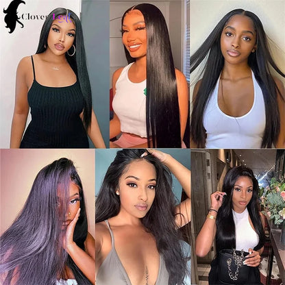 26inch Glueless Wig Human Hair Ready To Wear Straight 6x4 4x4 Pre-Cut Glueless Wigs Pre-Plucked Top Brazilian Wigs for Women