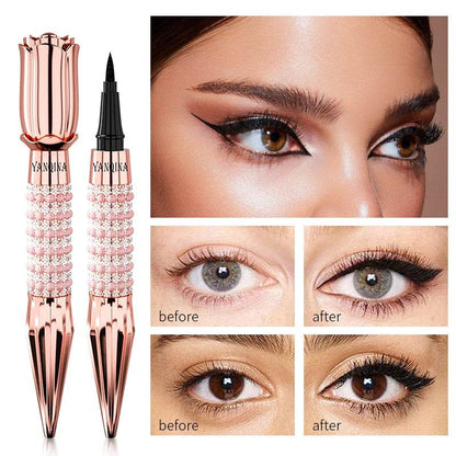 Fast Quick Dry Queen Luxury Eyeliner Soft Smooth Eye Liner Waterproof Eyeliner Cosmetics Black Eyeliner Pen Eyes Makeup - MarvelouStoree