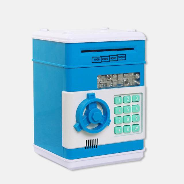 Safety Password Chewing Coin Cash Deposit Machine Electronic Piggy Bank Mini Money Box Gift for Children Kids