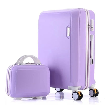 ABS+PC luggage set travel suitcase on wheels Trolley luggage carry on cabin suitcase Women bag Rolling luggage spinner wheel