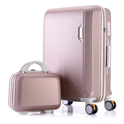 ABS+PC luggage set travel suitcase on wheels Trolley luggage carry on cabin suitcase Women bag Rolling luggage spinner wheel