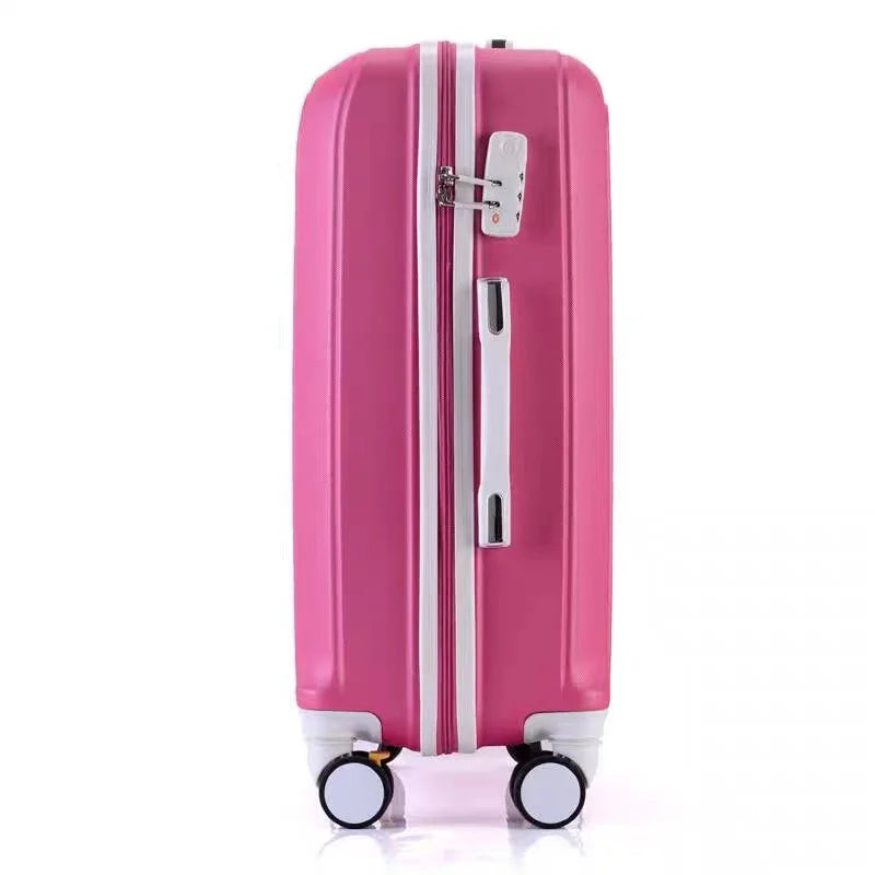 ABS+PC luggage set travel suitcase on wheels Trolley luggage carry on cabin suitcase Women bag Rolling luggage spinner wheel