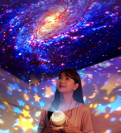 Starry Sky Projection Lamp Creative Rotating Atmosphere Lamp Starry Sky Projector Full Of Stars HD Focusing Starry Sky Lamp