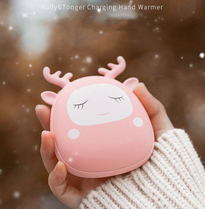 Time Show Elf Hand Warmer Deer Plough Rabbit Gore Mobile Power Charging Warmer Hand Warmer - MarvelouStoree