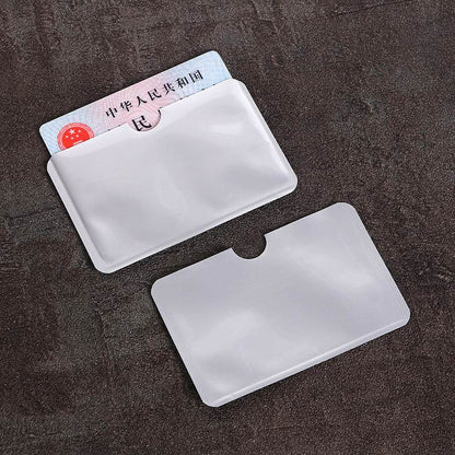 20pcs Anti scan card sleeve credit NFC RFID card protector Anti-magnetic aluminum foil portable bank card holder - MarvelouStoree