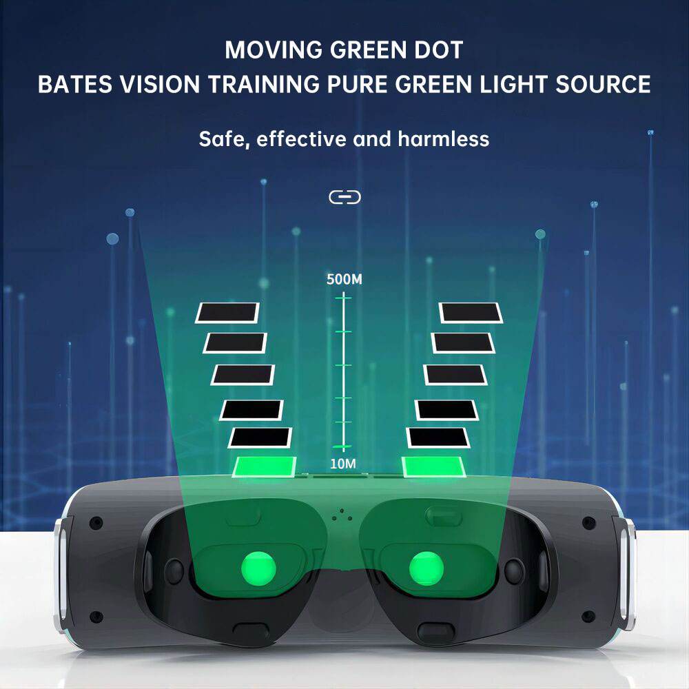 3d Moving Green Light Eye Protection Device Children'S Eye Massager Relives Eye Fatigue Vision Recovery Training Device - MarvelouStoree