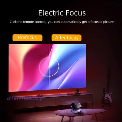 AUN A003C MINI Projector Portable WIFI Home Theater Cinema Sync Android IOS SmartPhone Laser Beamer For 1080P FUll HD 4K Movie