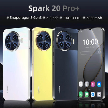 Spark 20 Pro+ Smartphone 6.8 inch Full Screen 4G/5G Cell Phone 16TB+1TB 6800mAh Mobile Phones 108MP Global Version Celulares - MarvelouStoree