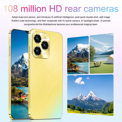 New Hot40 Pro Smartphone 6.8inch Full Screen 4G/5G Cell Phone 16TB+1TB 6800mAh Mobile Phones 108MP Global Version Celulares