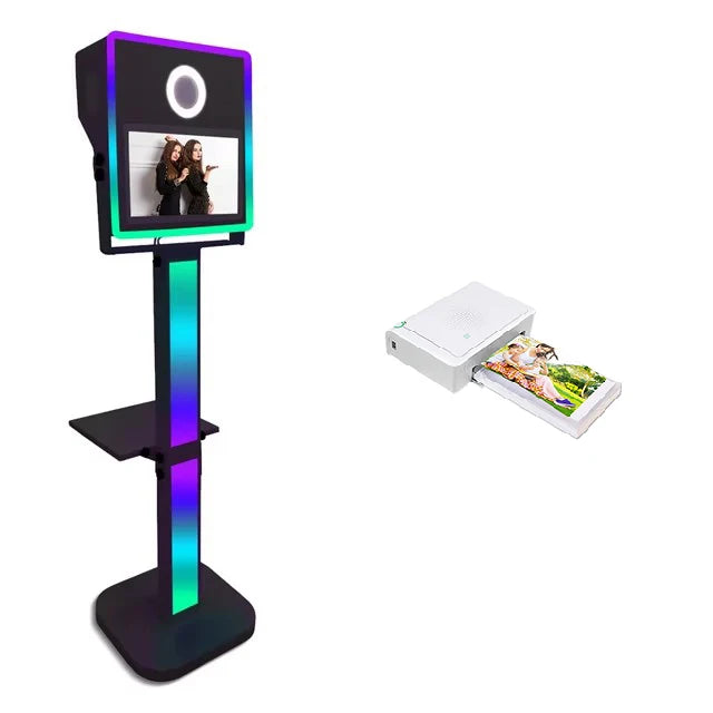 Portable Magic Mirror Photo Booth shell 15.6 Inch Touch Screen DSLR camera Photo Booth kiosk Selfie for Weddings Party Events ﻿