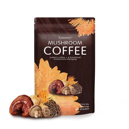 Organic Mushroom Coffee - Shiitake, Cordyceps, Supports Immune, Focus, Concentration, Stress, Digestion & Energy - 1 Pack - MarvelouStoree