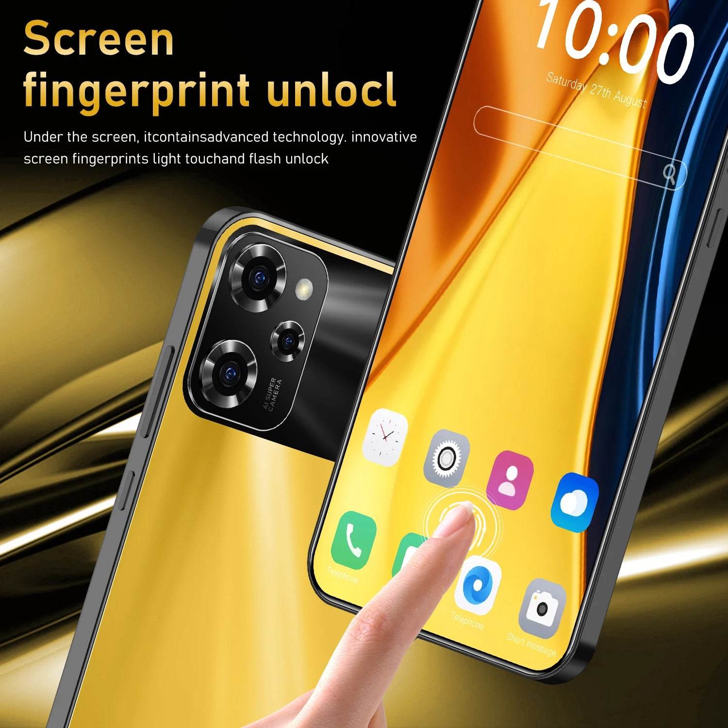 NEW 2025 Global Version Original Mobile Phones X5 Pro 7.3 inch Full Screen Cellphones16G+1T android smartphone Dual SIM Card - MarvelouStoree