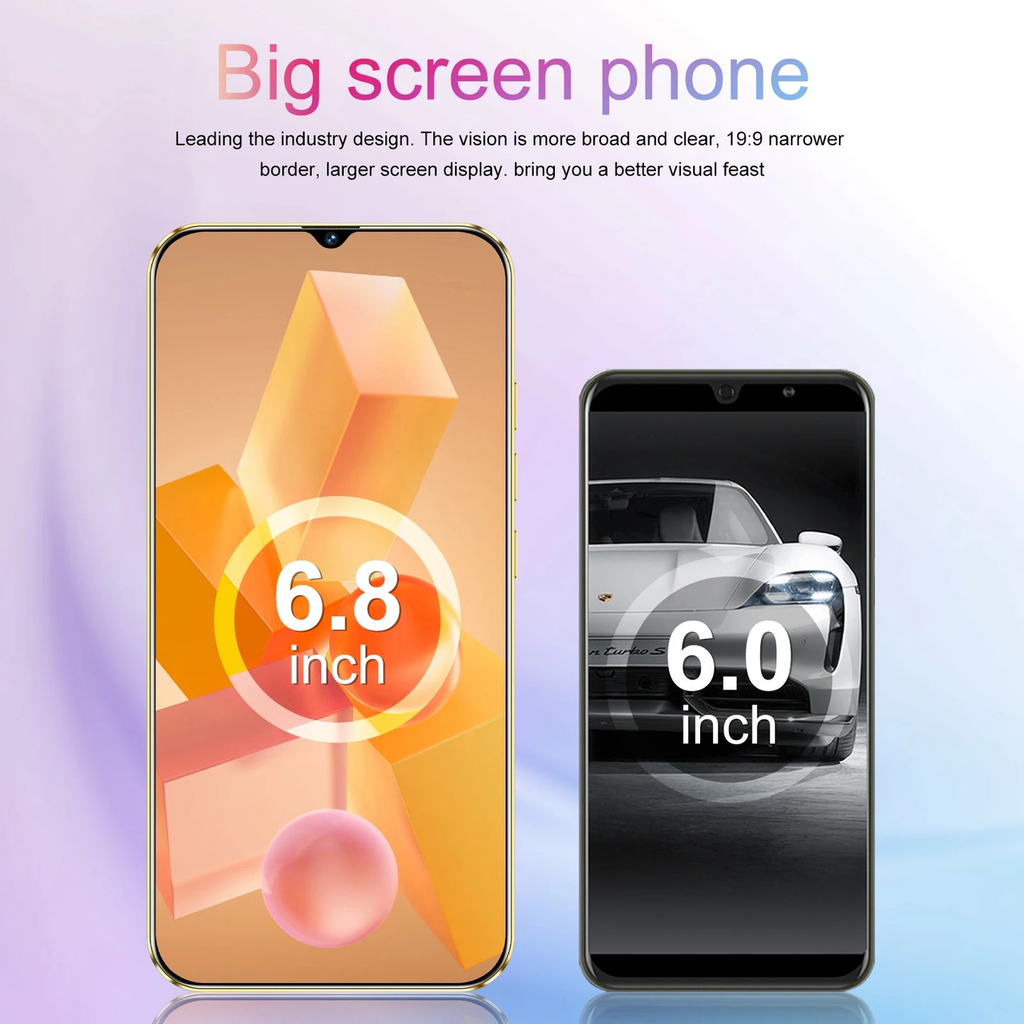 New Hot40 Pro Smartphone 6.8inch Full Screen 4G/5G Cell Phone 16TB+1TB 6800mAh Mobile Phones 108MP Global Version Celulares