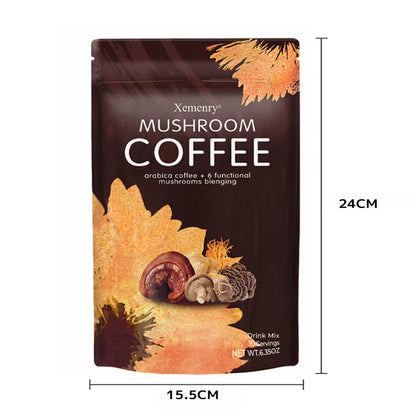 Organic Mushroom Coffee - Shiitake, Cordyceps, Supports Immune, Focus, Concentration, Stress, Digestion & Energy - 1 Pack - MarvelouStoree