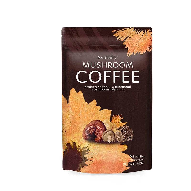 Organic Mushroom Coffee - Shiitake, Cordyceps, Supports Immune, Focus, Concentration, Stress, Digestion & Energy - 1 Pack - MarvelouStoree