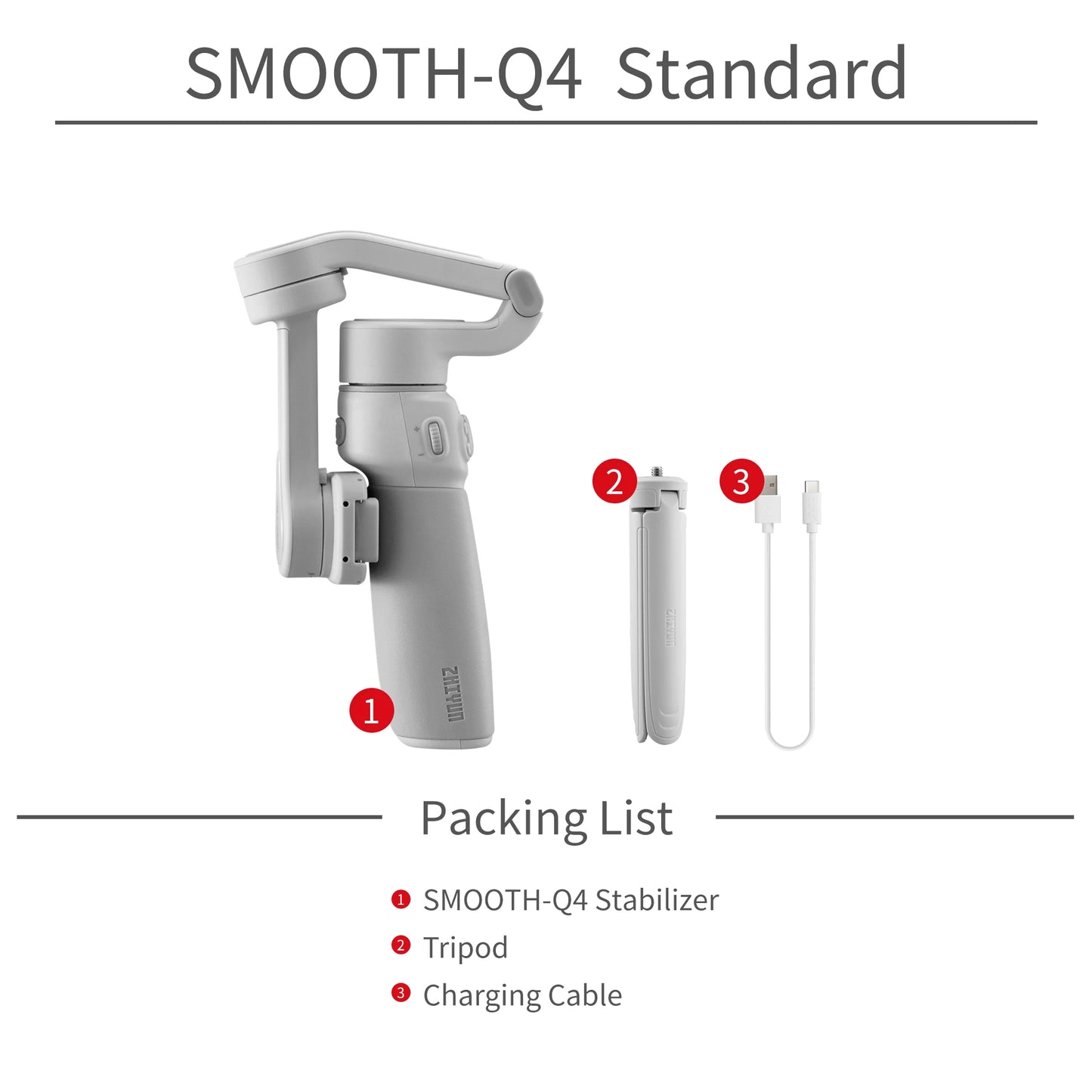 ZHIYUN SMOOTH Q4 combo q4 Smartphone Gimbal 3-Axis Portable Phone Stabilizer for iPhone 14 pro max 13 12 pro max/Huawei/Samsung