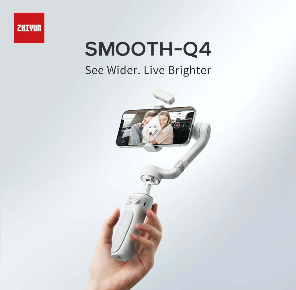 ZHIYUN SMOOTH Q4 combo q4 Smartphone Gimbal 3-Axis Portable Phone Stabilizer for iPhone 14 pro max 13 12 pro max/Huawei/Samsung