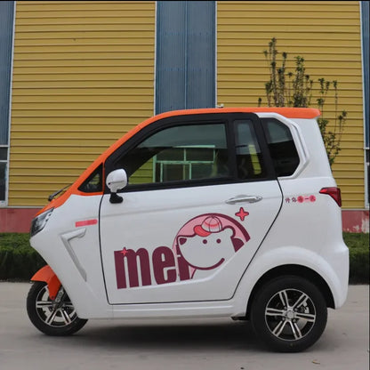 high quality suitable adult fully enclosed cab 3 wheel electric tricycle