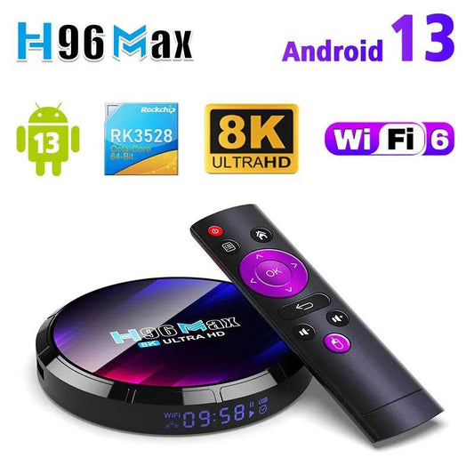 Android TV Box H96MAX RK3528 Android Box Support 2.4G/5.8G WiFi6 BT5.0 4K Video Set Top TV Box Decode And Play 8K 24Fps - MarvelouStoree