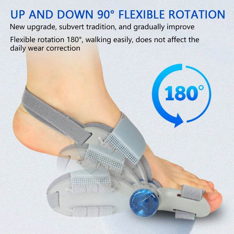 Bunion Corrector Unisex Foot Hallux Valgus Braces Rotatable Toe Separator Straightener Adjustable Pedicure Finger Toe Corrector - MarvelouStoree