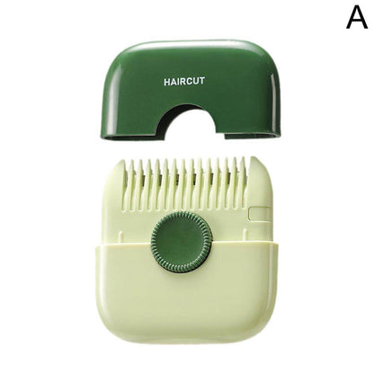 2 In 1 Hair Trimmer Bangs Trimmer Mini Manual Hair Trimmer Comb Hair Razor Comb Cutter Portable Hair Cutting Comb Haircut Tool - MarvelouStoree