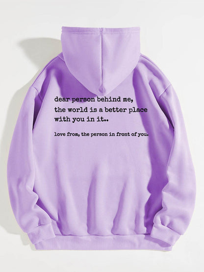 Dear person behind me hoodies and sweaters, mental health sportswear - MarvelouStoree