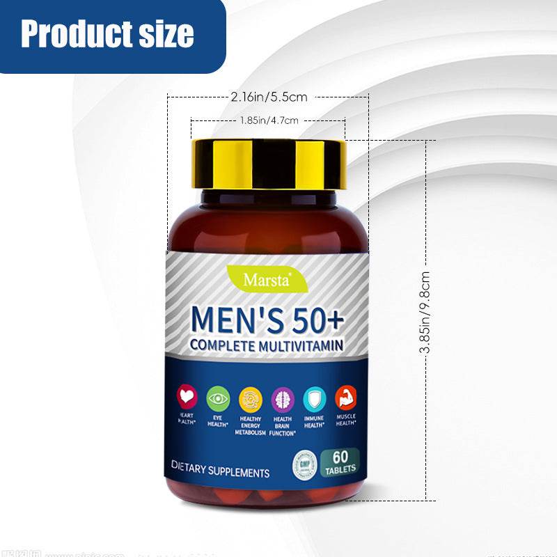 Men's Health Products Men's Multivitamin Tablets MEN'S 50+Complete Multivitamin - MarvelouStoree