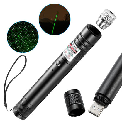 USB Direct Charging Laser Flashlight Outdoor Gypsophila High Power Long Range Laser Light - MarvelouStoree