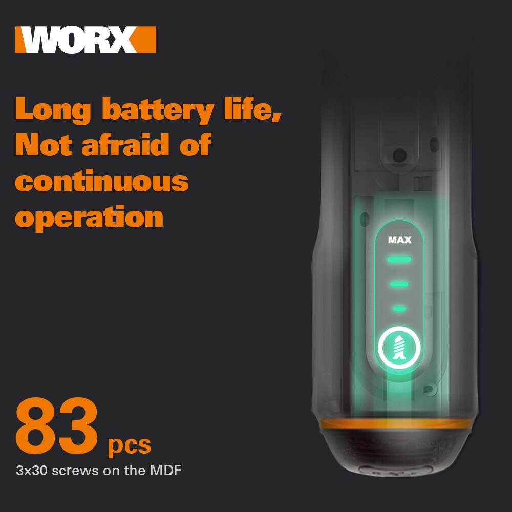 Worx 4V Mini Electrical Screwdriver Set WX240 Smart Cordless Electric Screwdrivers USB Rechargeable Handle with 26 Bit Set Drill - MarvelouStoree