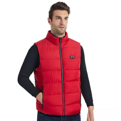 Winter intelligent heating vest, electric heating vest, charging and keeping warm, anti cold electric heating clothes, full body - MarvelouStoree