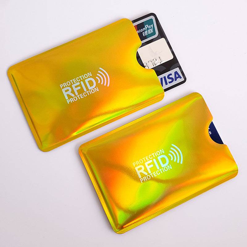 20pcs Anti scan card sleeve credit NFC RFID card protector Anti-magnetic aluminum foil portable bank card holder - MarvelouStoree