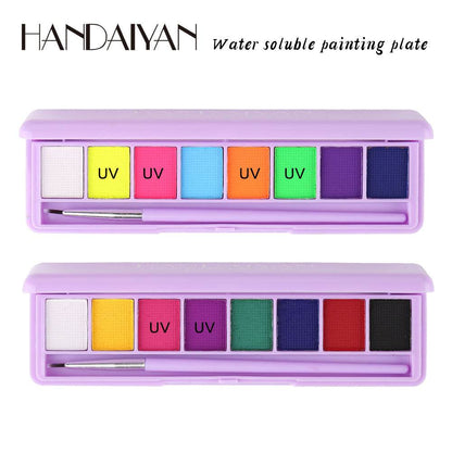 HANDAIYAN Water Soluble Body Paint Cream Eyeliner Eye Shadow Ultraviolet Luminous Paint Face And Body Paint - MarvelouStoree