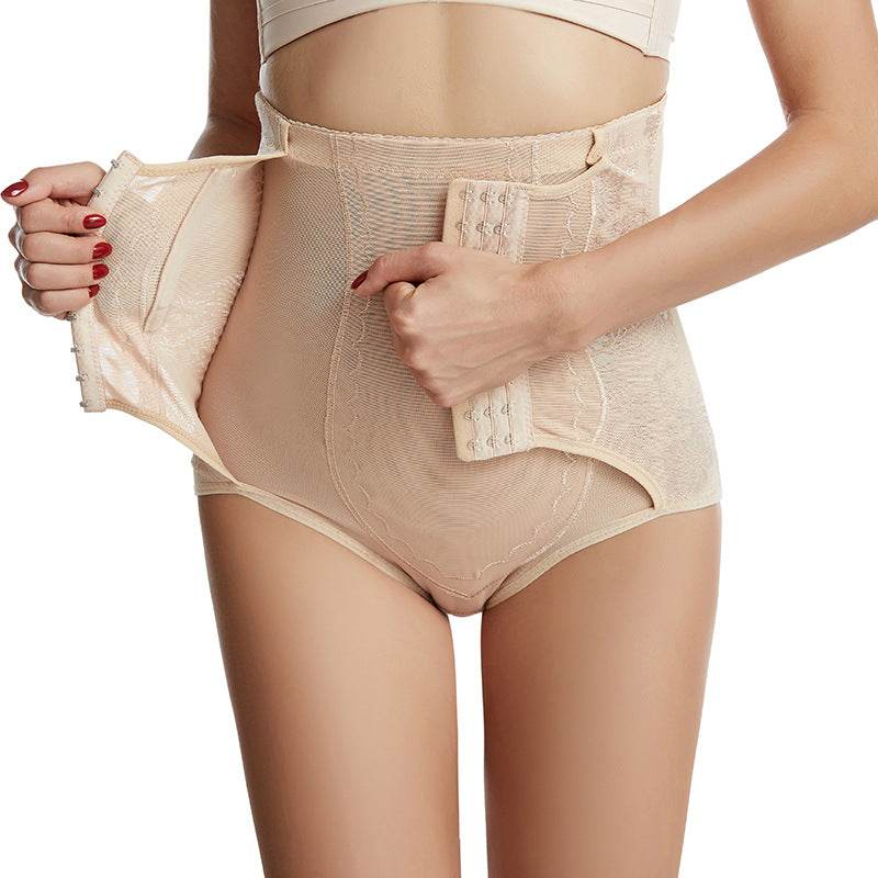 High Waist Body Shaping Waist Closing Pants Waist Closing Body Lifting Hip Pants Reinforced Breasted Body Binding Underpants - MarvelouStoree