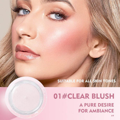 Pudaier temperature-changing blush transparent color-changing gel highlight blush cream natural nude makeup rouge blush - MarvelouStoree