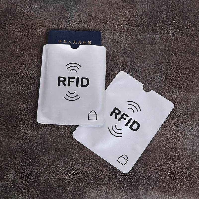 20pcs Anti scan card sleeve credit NFC RFID card protector Anti-magnetic aluminum foil portable bank card holder - MarvelouStoree